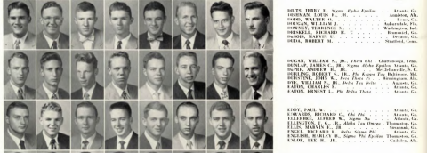 Durstine pictured in the Blueprint yearbook as an undergraduate student at Georgia Tech. Durstine pictured in the Blueprint yearbook as an undergraduate student at Georgia Tech.