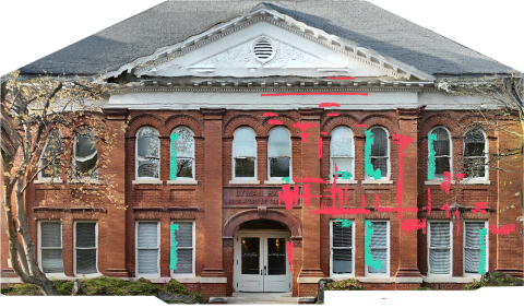 South Facade Lyman Hall Drone Technology