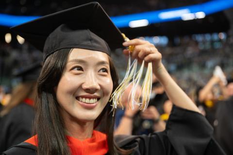 Master's Graduate at Commencement