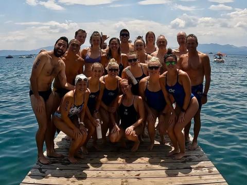 Georgia Tech's Trans Tahoe Swimmers Group Photo