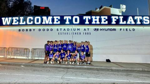 Students Outside Bobby Dodd Stadium in 2023 Students Outside Bobby Dodd Stadium in 2023