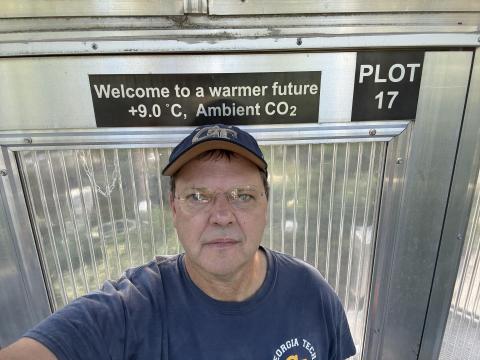 Joel Kostka at the SPRUCE experiment. Joel Kostka at the SPRUCE experiment.