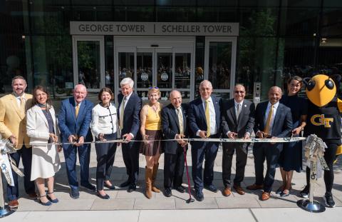 George Tower | Scheller Tower ribbon cutting