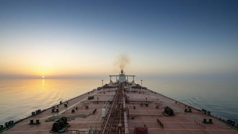 Cyberattacks like GPS spoofing threaten oil supertankers and cargo ships at sea. Ping Shu/Moment via Getty Images