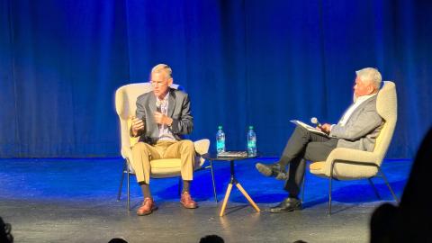 Gen. Stanley McChrystal and Nunn School Professor of the Practice John Tien